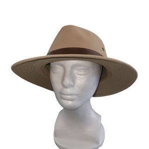 Henschel Outback Crushable Canvas Hat with Leather Band for Men